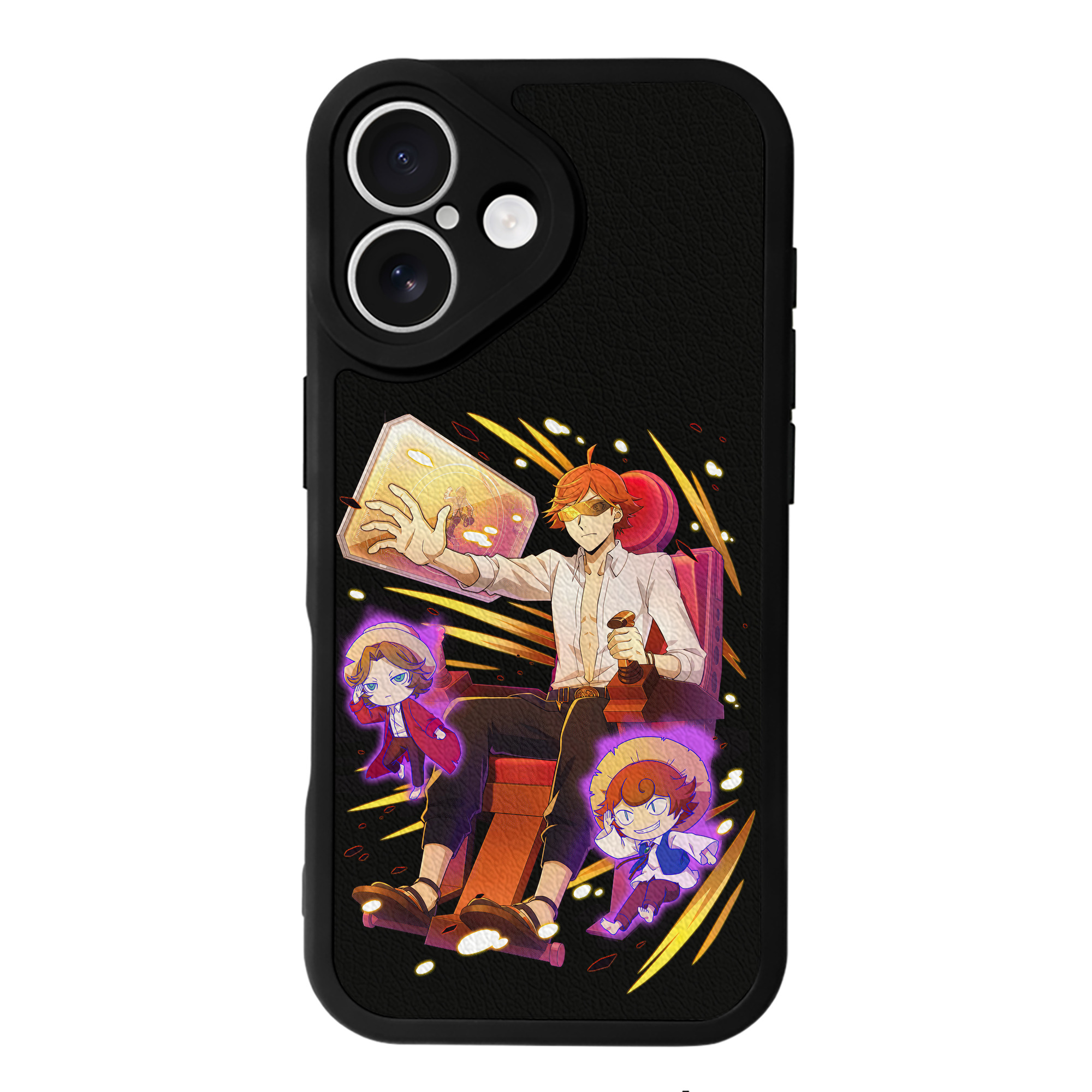 （画像用） 文豪ストレイドッグス Bungo Stray Dogs 【iPhone 16シリーズ対応】シリコンスマホケース（レザー調） 材質：シリコン